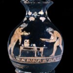 Ancient Greek vase with culinary depiction